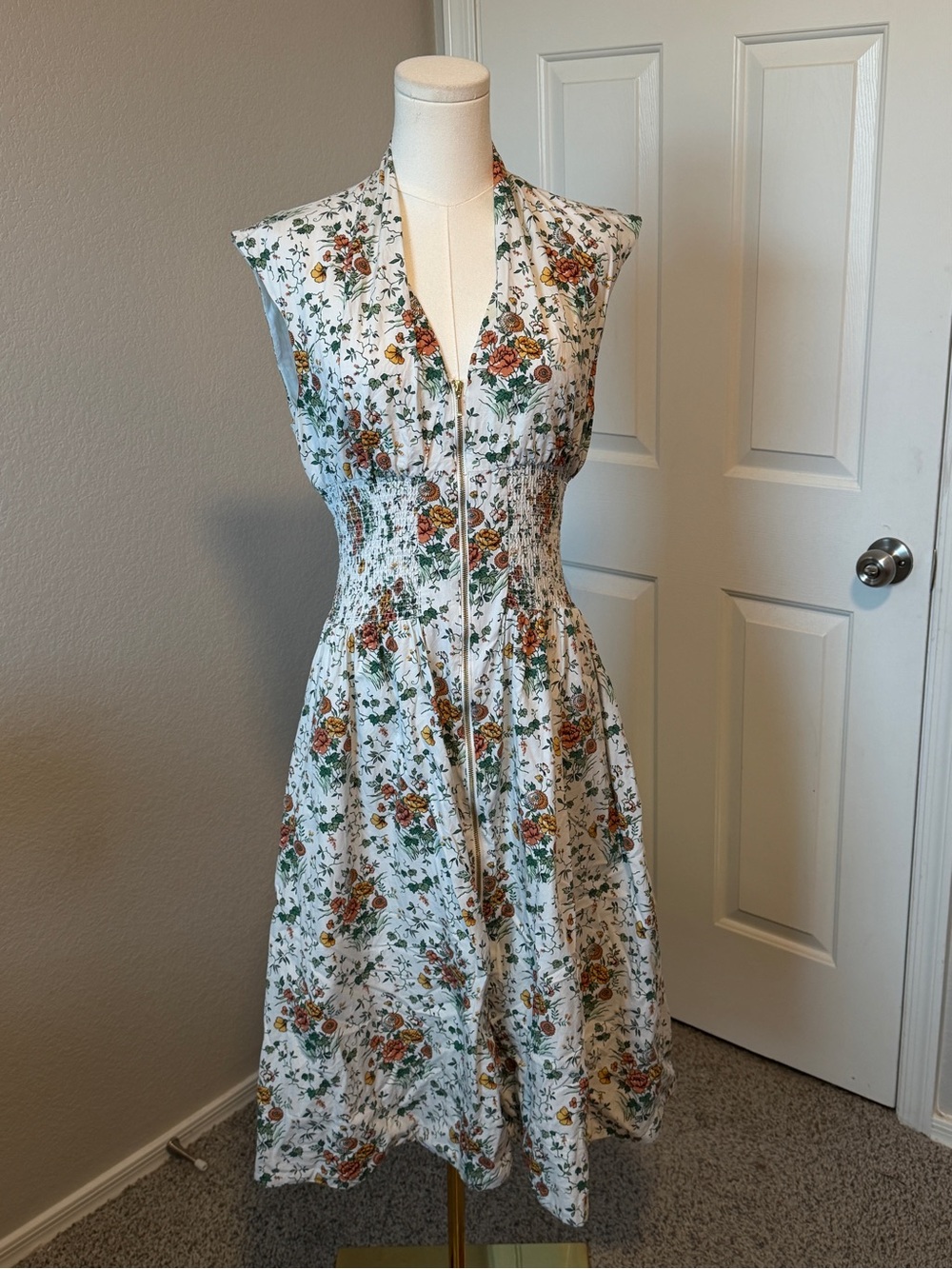 Anthropologie The Tommie Zip-Front Midi Dress by Maeve - Picture 2 of 6